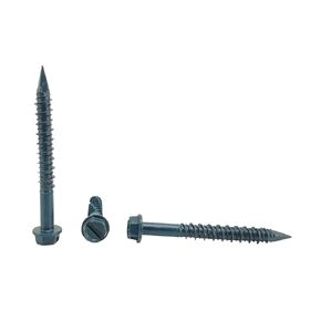1/4 x 2-1/4" Hex Head Concrete Screw Anchor. 100 pieces with Drill Bit (Miami-Dade Compliant) (1/4 x 2-1/4")