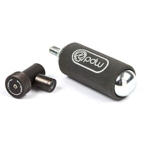Portland Design Works Fatty Object CO2 Inflator: Includes 38g CO2 and Insulated Sleeve, Space Gray