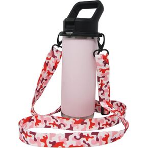 Bottle Sling for YETI Ramblers, Shoulder Strap Carrier for 64oz 46oz 36oz 26oz 18/12oz Bottle, Durable Accessory