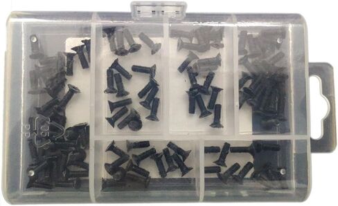 FullerKreg M3-0.5 x 8mm DIN 7991 Hex Drive Class 10.9 طلاء أكسيد أسود من سبائك الصلب بغطاء مقبس مسطح (عبوة من 100) in Kuwait