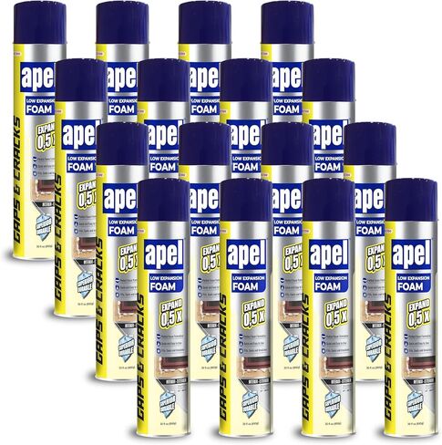 apel GC100 Low Expansion Polyurethane Spray Foam, Window Door Insulation, Crack Filler Expanding Foam, Expand 0.5X, 30 fl oz - 1 Pack in Saudi Arabia