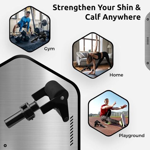 Solo Tib Bar، مدرب الساق بقدم واحدة، معدات التمرين الأمامية لعضلة الساق، جهاز ساق الساق، جهاز رفع الساق، مقوي الساق، وزن قابل للتعديل in Kuwait