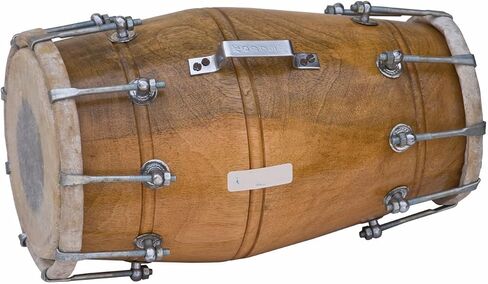 Satnam Handmade Dholak Drum (Mango Wood) - Made In India in Kuwait