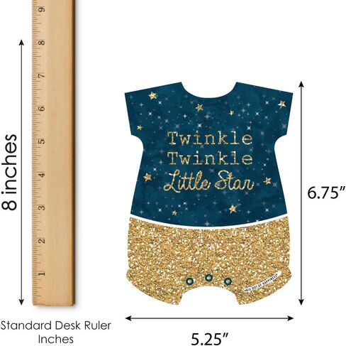 Big Dot of Happiness Twinkle Twinkle Little Star - Picture Bingo Cards and Markers - Baby Shower Shaped Bingo Game - Set of 18 in Saudi Arabia