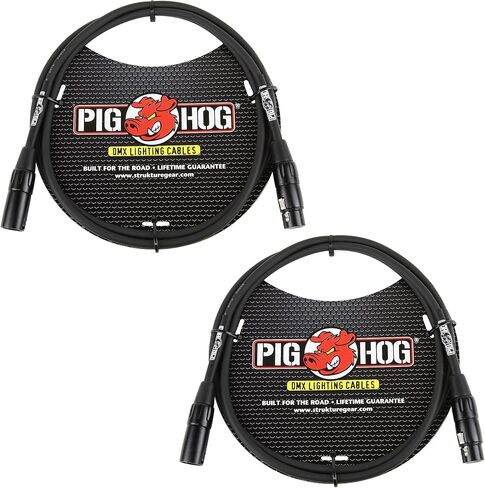كابلات إضاءة DMX ذات 3 سنون PHDMX25 من Pig Hog - عبوتان (25 قدمًا) in Kuwait