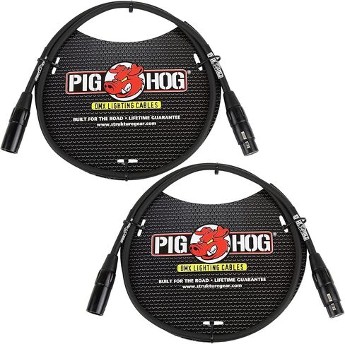 كابلات إضاءة DMX ذات 3 سنون PHDMX25 من Pig Hog - عبوتان (25 قدمًا) in Kuwait