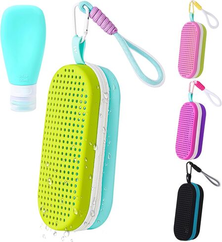 MERIABNY Swim Goggles Case for Swimmer Swimming Goggles Holder with Travel Bottle in Saudi Arabia