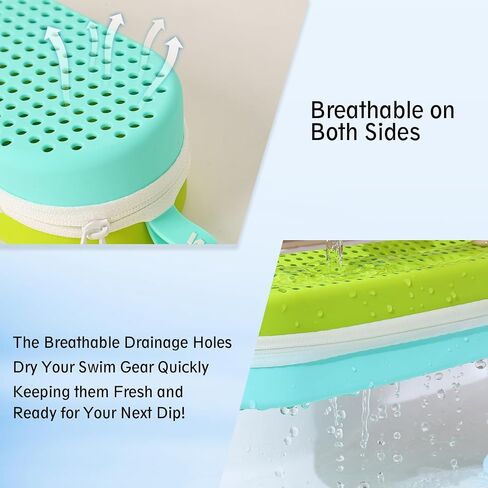 MERIABNY Swim Goggles Case for Swimmer Swimming Goggles Holder with Travel Bottle in Saudi Arabia
