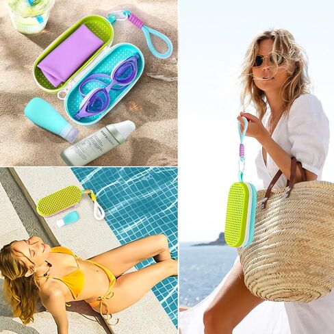 MERIABNY Swim Goggles Case for Swimmer Swimming Goggles Holder with Travel Bottle in Saudi Arabia