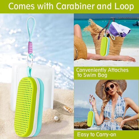MERIABNY Swim Goggles Case for Swimmer Swimming Goggles Holder with Travel Bottle in Saudi Arabia