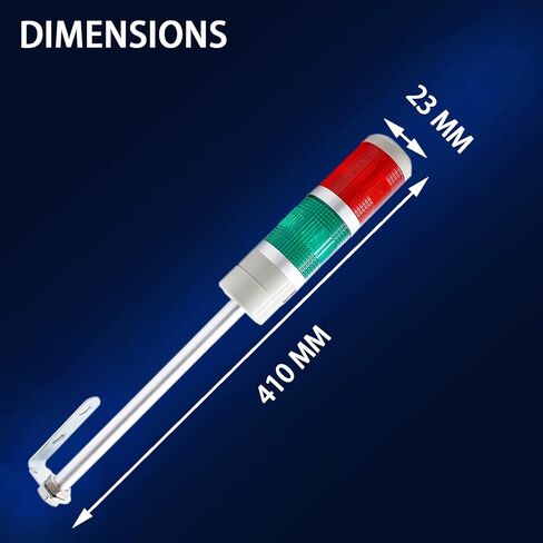 أضواء برج المكدس، 2 مستوى 12-24 فولت LED أضواء برج المكدس، أضواء التحذير الصناعية، عمود إشارة برج مؤشر مصباح منارة، ضوء مستمر / وامض قابل للتحويل in Kuwait