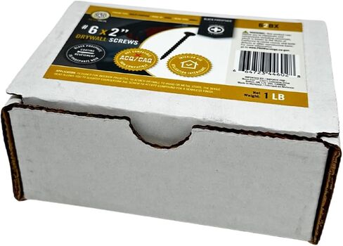 Nuvo Iron #6 X 2" برغي الحوائط الجافة، أسود، خيط خشن، نقطة التنصت - صندوق 1 رطل in Kuwait