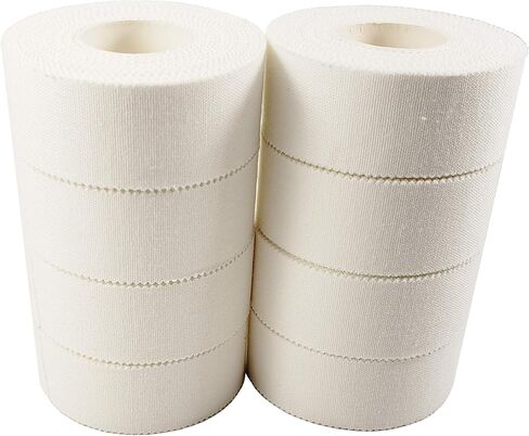 (8-Pack) Athletic Tape | Easy Tear | Strong | Medical Wrap | Support | Zinc Oxide | 1.5 inch x 33 ft in Saudi Arabia