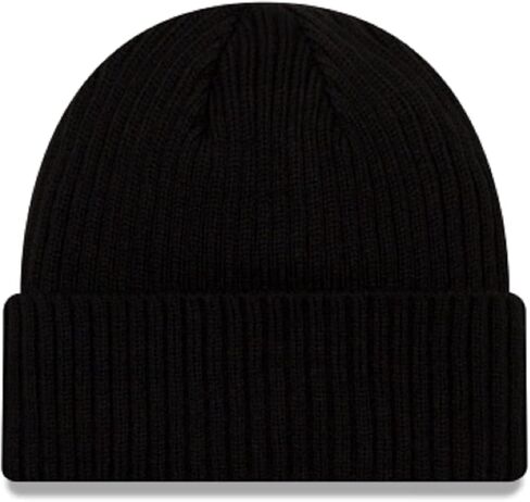 قبعة New Era Authentic Collection Core كلاسيكية للطقس البارد ومتماسكة ومزودة بقبعة سكولي مقاس واحد يناسب معظم الأشخاص (شيكاغو بولز) باللون الأسود in Kuwait