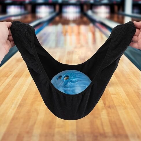 2 Pack - Giant Bowling Ball Polisher Seesaw Bag - Microfiber - for Carrying, Cleaning and Storage - Complete with Lycra Thumb Sock in Saudi Arabia