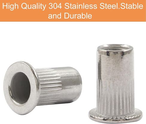30 Pcs 5/16 Inch - 18 UNC Rivet Nuts - Aluminium Alloy Flat Head Threaded Insert Nut for Improved Performance and Durability in Saudi Arabia