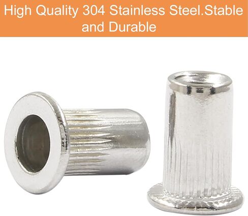 30 Pcs 5/16 Inch - 18 UNC Rivet Nuts - Aluminium Alloy Flat Head Threaded Insert Nut for Improved Performance and Durability in Saudi Arabia