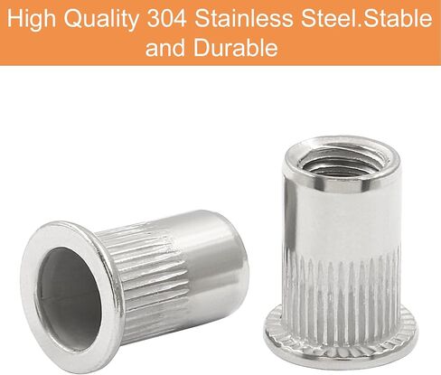 30 Pcs 5/16 Inch - 18 UNC Rivet Nuts - Aluminium Alloy Flat Head Threaded Insert Nut for Improved Performance and Durability in Saudi Arabia
