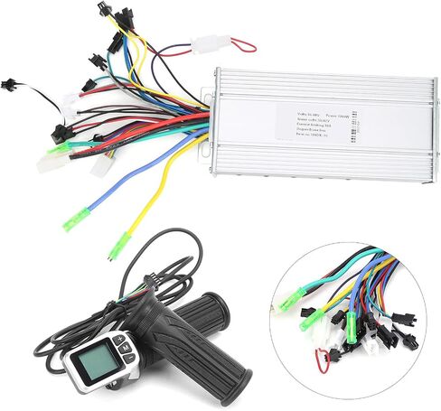 36 فولت/48 فولت 1000 واط وحدة تحكم في محرك التيار المستمر عديم المسفرات ومجموعة خنق ، 124DX LCD خنق E-Bike تحكم مجموعة ل سكوتر كهربائي in Saudi Arabia