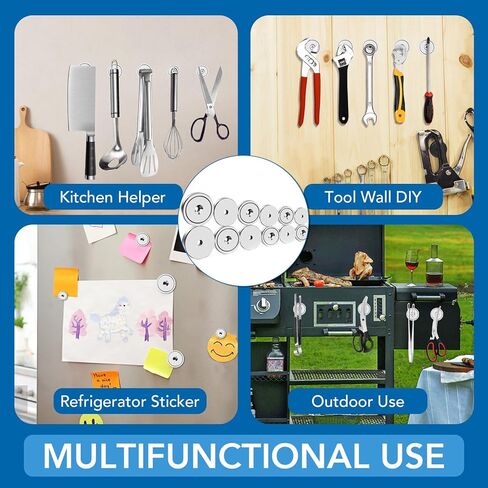 مغناطيسات LOVIMAG القوية، 3 مقاسات من مغناطيسات الأرض النادرة شديدة التحمل، مغناطيس كأس النيوديميوم مع فتحة غاطسة وبرغي للتركيب على الحائط، وحمل أدوات الرفع، والرحلة البحرية، والثلاجة، ومغناطيس الخزانة - حزمة من 12 قطعة in Kuwait