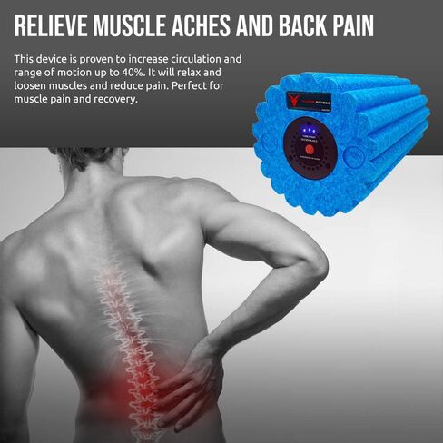 Victor.Fitness REVIVE Roller 3-Speed Vibrating Foam Massage Roller - High Intensity Vibration for Muscle Recovery, Trigger Points, Mobility, Sports Massage, Therapy in Saudi Arabia