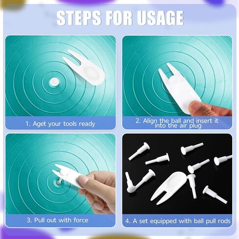 26 Pcs Exercise Sport Ball Plug Yoga Ball Plug Replacement kit Fitness Ball Air Stopper Plug Pin for Fitness Exercise Sport Yoga Ball Inflatable Bed Pool in Saudi Arabia