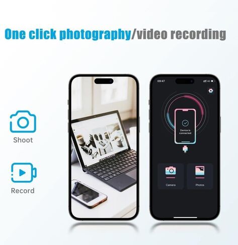 Endoscope Cable Camera for iPhone,1080P HD Borescope with 8 Adjustable LED Light, IP68 Waterproof 8MM Semi-Rigid Snake Camera for iPhone 14/13/12/11/Pro/Pro Max/Plus/Mini, 3.3FT / 1M in Saudi Arabia
