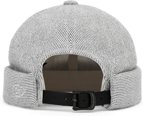 UNDERCONTROL Seersucker Brimless Stripe Sailor Fisherman Leon Hat Rolled Cuff Harbour Skull Docker Beanie Cap for Men & Women in Kuwait