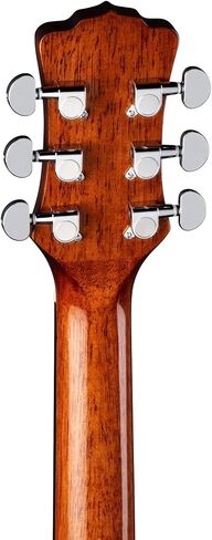 Luna Guitars 6 String Gypsy Exotic أسود/أبيض، جيتار صوتي/كهربائي، خشب الأبنوس، طبيعي لامع، يمين، (GYP E BWE) in Kuwait