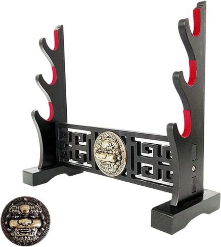 Padded Sword Stand Velvet Protect Sword Rack, Wands Display Stand, Samurai Sword Stand, Katana Sword Holder - Kirin (3-Tier) in Saudi Arabia