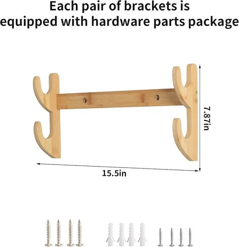 Samurai Sword Wall Mount-Katana Stand Wall Mount-Sword Wall Mount Display-Samurai Sword Wall Mount 2 Tier-Sword Wall Mount-Martial Arts Swords Mount Display- (Swords Not Included) in Saudi Arabia