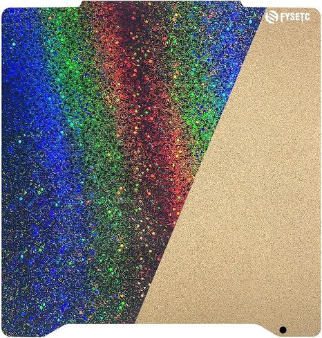 Prussa Mini 3D Printer Platforms Newest Upgrade Accessories: 7.7x7.4 inch/ 196.3x190mm Texture PEI Coating - Special Colorful and Shiny PEY Film Spring Steel Plate BCZAMD in Saudi Arabia