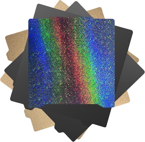 Prussa Mini 3D Printer Platforms Newest Upgrade Accessories: 7.7x7.4 inch/ 196.3x190mm Texture PEI Coating - Special Colorful and Shiny PEY Film Spring Steel Plate BCZAMD in Saudi Arabia