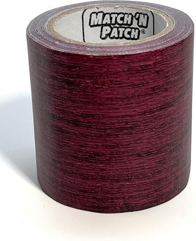 MATCH 'N PATCH Realistic Wood Grain Repair Tape - Durable Multi-Use Adhesive Patch for Furniture, Floors, Cabinets, Windows, Doors, RV, Home Decor & DIY Projects - Dark Walnut, 2.25 in x 15 feet in Saudi Arabia
