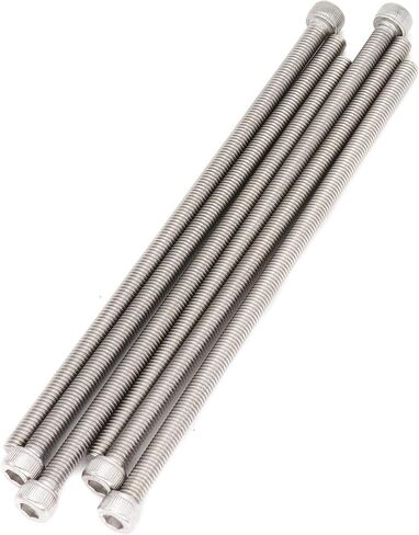 binifiMux 6pcs M6 x 130mm Full Thread 304 Stainless Steel Hex Socket Cap Bolt Screw in Saudi Arabia