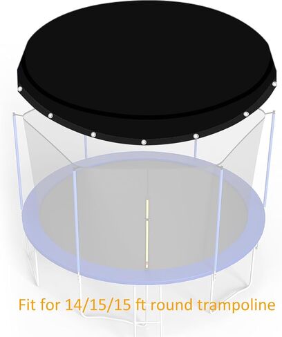 Trampoline Sun Shade Cover for 14FT 15FT 16FT Round Trampoline-Trampoline Shade Canopy Cover, Keep Cool,Breathable Trampoline Top Cover Accessories in Saudi Arabia