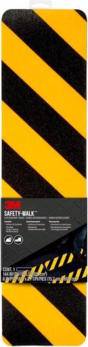 3M Safety-Walk Slip Resistant Reflective Tread, 6 in x 2 ft, Anti Slip, Adhere Without Wrinkling, Curling, Tearing or Lifting, Self-Adhesive Backing, Quick & Easy Application, 1 Pack (600BY-T6X24) in Saudi Arabia