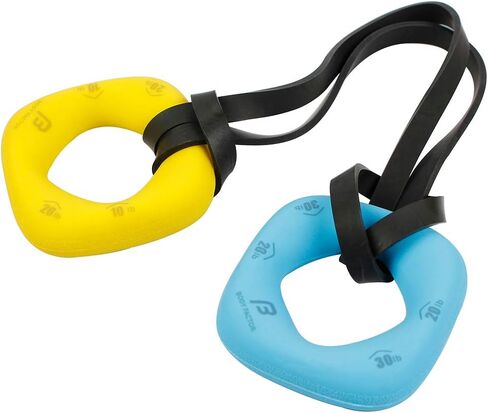 Dual Resistance Hand Grip Strengtheners, Light-Duty Set with Two Hand Grips and Latex Band in Saudi Arabia