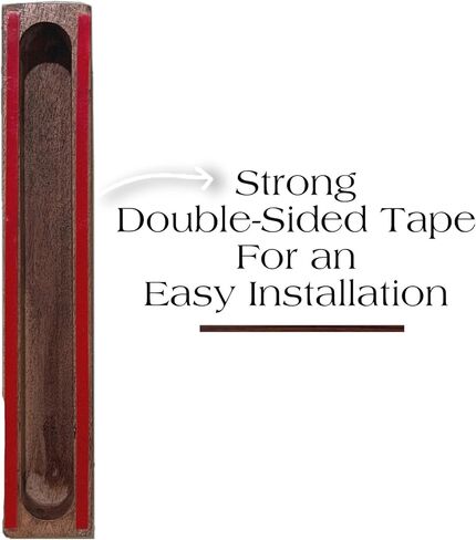 A&S Mezuzot Mezuzah Case for Door, Handcrafted Resin and Oak Wood mezzuza with scroll, Weatherproof Easy Peel and Stick Installation for Home Blessing and Protection (White, 6 Inches) in Saudi Arabia