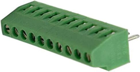 150V 6A 2.54mm Pitch 10 Pin PCB Mount Screw Type Terminal Block Connector, Pack of 10 in Saudi Arabia