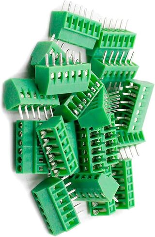 150V 6A 2.54mm Pitch 10 Pin PCB Mount Screw Type Terminal Block Connector, Pack of 10 in Saudi Arabia