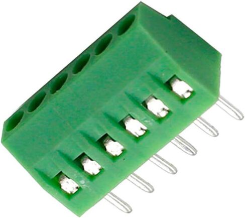150V 6A 2.54mm Pitch 10 Pin PCB Mount Screw Type Terminal Block Connector, Pack of 10 in Saudi Arabia