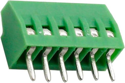 150V 6A 2.54mm Pitch 10 Pin PCB Mount Screw Type Terminal Block Connector, Pack of 10 in Saudi Arabia