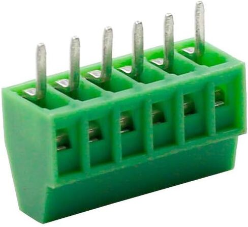 150V 6A 2.54mm Pitch 10 Pin PCB Mount Screw Type Terminal Block Connector, Pack of 10 in Saudi Arabia