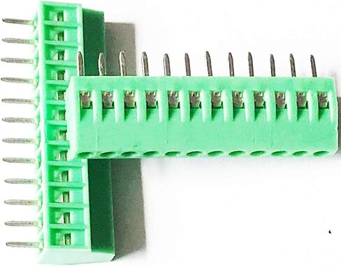 150V 6A 2.54mm Pitch 10 Pin PCB Mount Screw Type Terminal Block Connector, Pack of 10 in Saudi Arabia