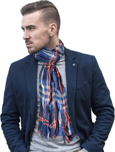 وشاح Littlearth للجنسين من NFL Chicago Bears Plaid مجعد، لون الفريق، 70 × 25، 300658-BEAR-NVORN in Saudi Arabia