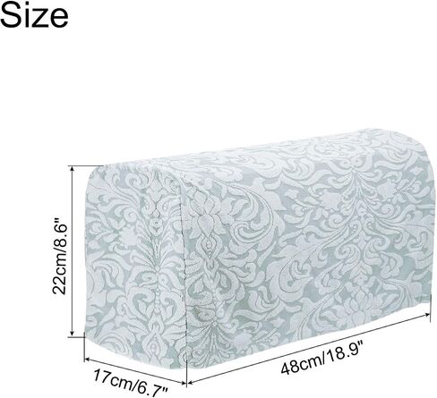 uxcell 2pcs Stretch Armrest Covers for Chairs and Sofas, Couch Arm Covers with Twist Pin, Non Slip Furniture Protector Armchair Slipcovers for Sofa Chair Recliner Light Grey in Saudi Arabia