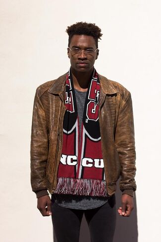 NCCU Eagles Scarf - North Carolina Central University Special Edition Knitted in Kuwait