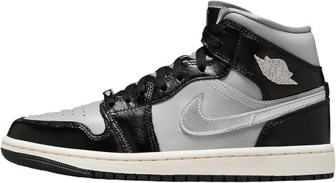 Jordan 1 Mid Women Black/Metallic Silver FB9892-002 12 in Saudi Arabia
