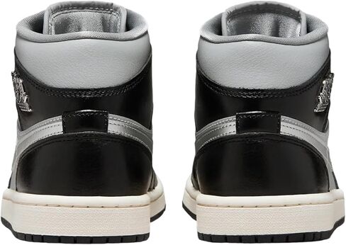 Jordan 1 Mid Women Black/Metallic Silver FB9892-002 12 in Saudi Arabia